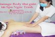 Massage trị liệu lưng eo | tphcm quận 6 