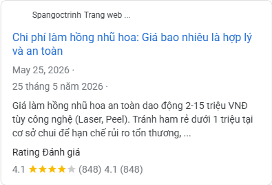 Chi ph&iacute; l&agrave;m hồng nhũ hoa: Gi&aacute; bao nhi&ecirc;u l&agrave; hợp l&yacute; v&agrave; an to&agrave;n